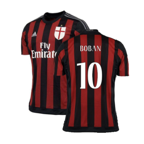 2015-2016 AC Milan Home Shirt (Boban 10)