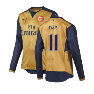 2015-2016 Arsenal Away Long Sleeve Shirt (Ozil 11)