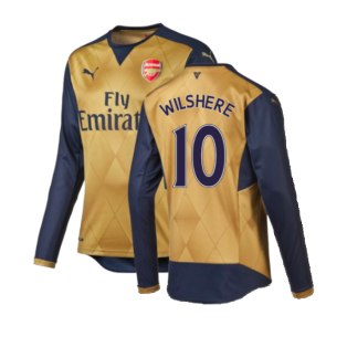 2015-2016 Arsenal Away Long Sleeve Shirt (Wilshere 10)