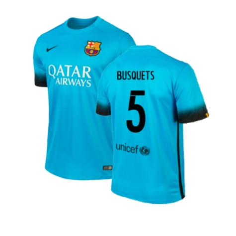 2015-2016 Barcelona Third Shirt (Busquets 5)