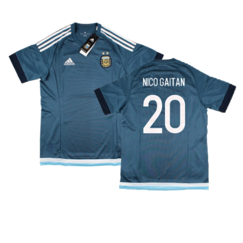 2016-2017 Argentina Away Shirt (Nico Gaitan 20)