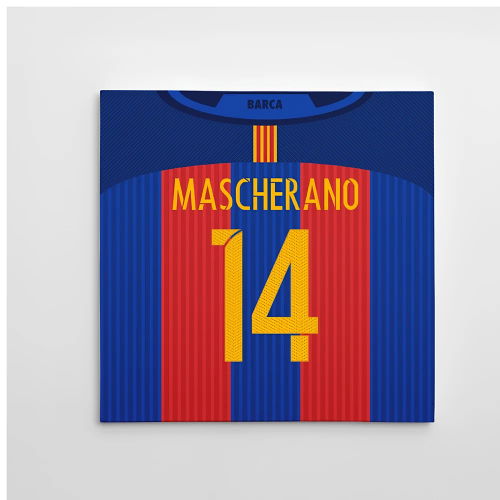 2016-2017 Barcelona Canvas Print (Mascherano 14)