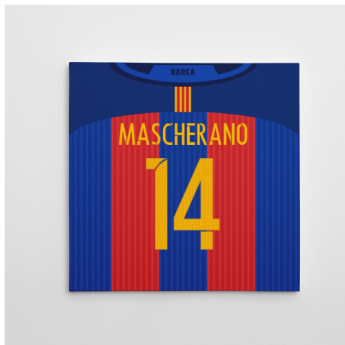 2016-2017 Barcelona Canvas Print (Mascherano 14)  2016-2017 Barcelona Canvas Print (Mascherano 14)