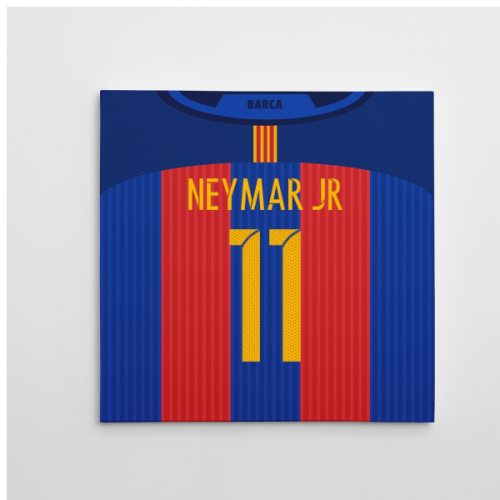 2016-2017 Barcelona Canvas Print (Neymar JR 11)  2016-2017 Barcelona Canvas Print (Neymar JR 11)