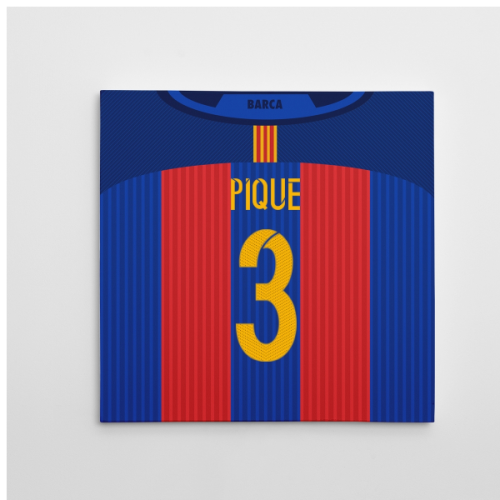 2016-2017 Barcelona Canvas Print (Pique 3)  2016-2017 Barcelona Canvas Print (Pique 3)