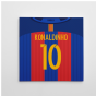 2016-2017 Barcelona Canvas Print (Ronaldinho 10)