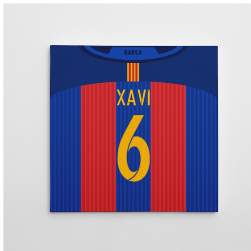 2016-2017 Barcelona Canvas Print (Xavi 6)  2016-2017 Barcelona Canvas Print (Xavi 6)