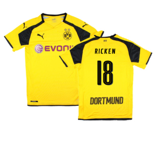 2016-2017 Borussia Dortmund International Home Shirt (Ricken 18)
