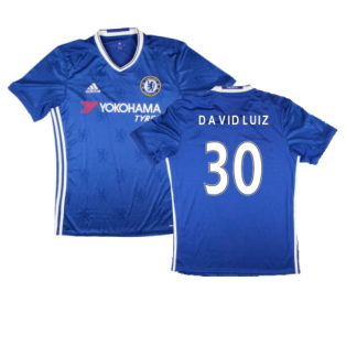 2016-2017 Chelsea Home Shirt (David Luiz 30)