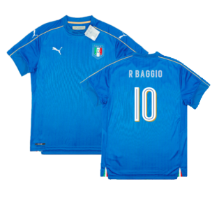2016-2017 Italy Home Shirt (R Baggio 10)