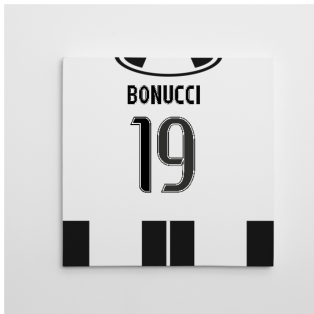2016-2017 Juventus Canvas Print (Bonucci 19)
