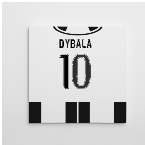 2016-2017 Juventus Canvas Print (Dybala 10)