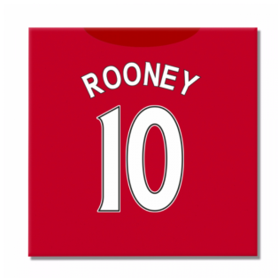 2016-2017 Man United Canvas Print (Rooney 10)