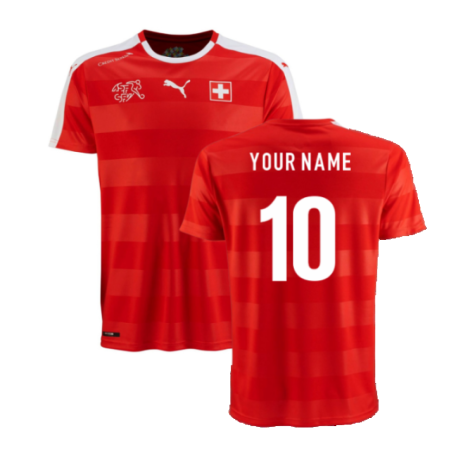 2016-2017 Switzerland Home Shirt (Your Name)