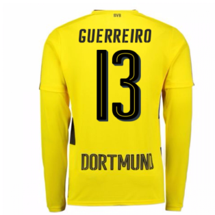 2017-18 Borussia Dortmund Long Sleeve Home Shirt (Guerreiro 13)