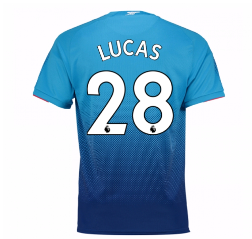 2017-2018 Arsenal Away Shirt (Lucas 28)