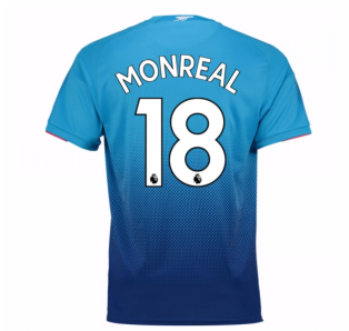2017-2018 Arsenal Away Shirt (Monreal 18) - Kids
