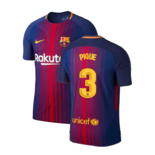2017-2018 Barcelona Home Match Vapor Shirt (Pique 3)