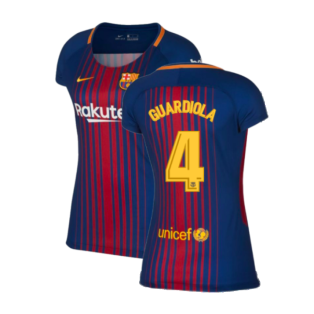 2017-2018 Barcelona Home Shirt (Womens) (Guardiola 4)