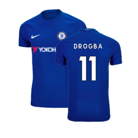 2017-2018 Chelsea Home Shirt (Drogba 11)