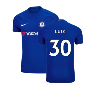 2017-2018 Chelsea Home Shirt (Luiz 30)
