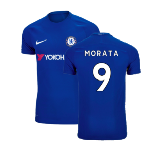 2017-2018 Chelsea Home Shirt (Morata 9)