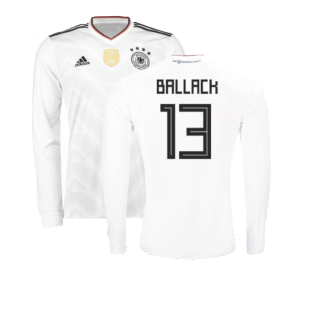 2017-2018 Germany Long Sleeve Home Shirt (Ballack 13)