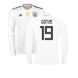 2017-2018 Germany Long Sleeve Home Shirt (Gotze 19)