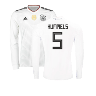 2017-2018 Germany Long Sleeve Home Shirt (Hummels 5)