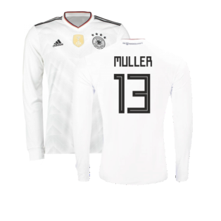 2017-2018 Germany Long Sleeve Home Shirt (Muller 13)