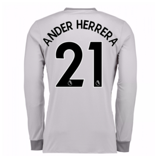 Manchester United No21 Ander Herrera Black Soccer Club Jersey