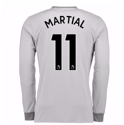 2017-2018 Man United Long Sleeve Third Shirt (Martial 11)