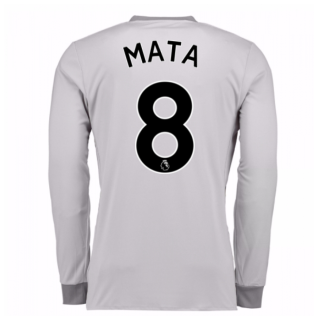 2017-2018 Man United Long Sleeve Third Shirt (Mata 8)