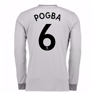 2017-2018 Man United Long Sleeve Third Shirt (Pogba 6)