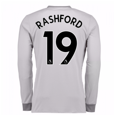2017-2018 Man United Long Sleeve Third Shirt (Rashford 19)