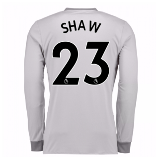 2017-2018 Man United Long Sleeve Third Shirt (Shaw 23)