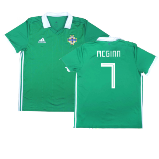 2017-2018 Northern Ireland Home Shirt ((Very Good) L) (McGinn 7)