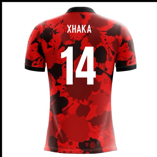 2025-2026 Albania Airo Concept Home Shirt (Xhaka 14) - Kids