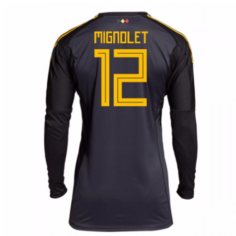 2018-19 belgium Home Goalkeeper Shirt (Mignolet 12)