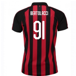 2018-2019 AC Milan Puma Home Football Shirt (Bertolacci 91)