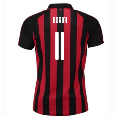 2018-2019 AC Milan Puma Home Football Shirt (Borini 11)