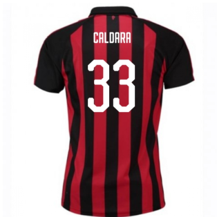 2018-2019 AC Milan Puma Home Football Shirt (Caldara 33)