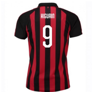 2018-2019 AC Milan Puma Home Football Shirt (Higuain 9)