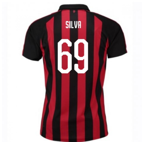 2018-2019 AC Milan Puma Home Football Shirt (Silva 69)