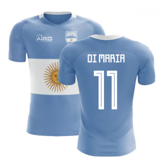 2023-2024 Argentina Flag Concept Football Shirt (Di Maria 11)