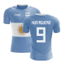 2023-2024 Argentina Flag Concept Football Shirt (Kun Aguero 9)