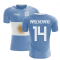 2023-2024 Argentina Flag Concept Football Shirt (Mascherano 14)