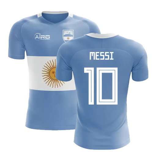 2025-2026 Argentina Flag Concept Football Shirt (Messi 10)