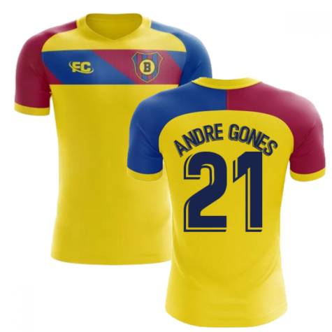 2018-2019 Barcelona Fans Culture Away Concept Shirt (Andre Gones 21) - Kids
