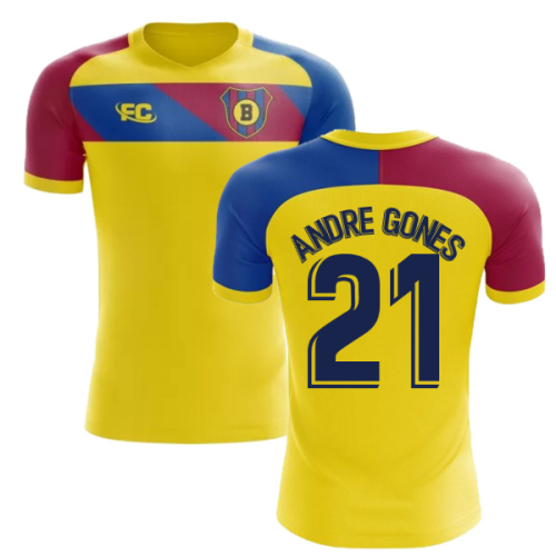2018-2019 Barcelona Fans Culture Away Concept Shirt (Andre Gones 21)  2018-2019 Barcelona Fans Culture Away Concept Shirt (Andre Gones 21)